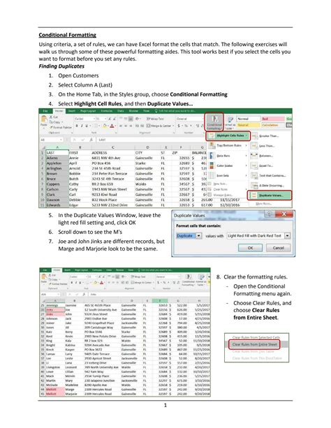 Excel 2016 Formatting