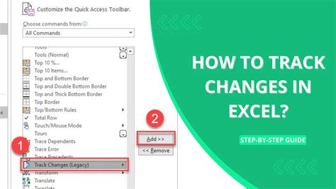 Track Changes Dashboard in Excel 365