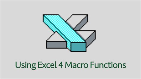 Excel 4.0 Macro Functions