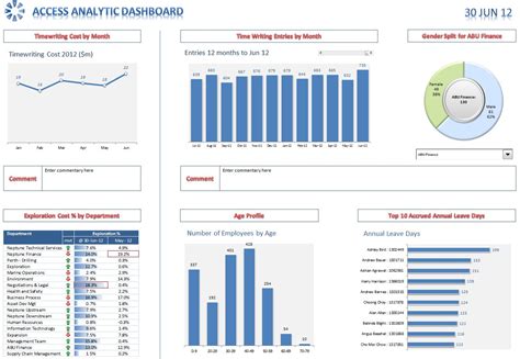 Excel Access Dashboard