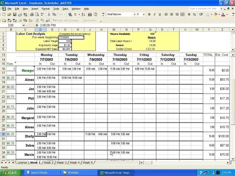 Excel Access Template