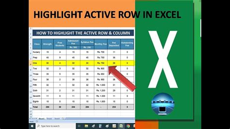 Excel Active Row Highlighter