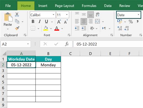 Excel add 7 days workday