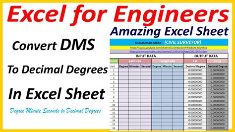 Excel Add-In for Converting DMS to Decimal Degrees