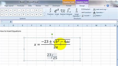 Excel Add-In Equation