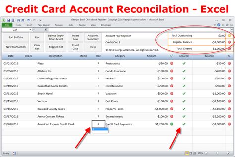 Excel Add-in for Credit Card Statement