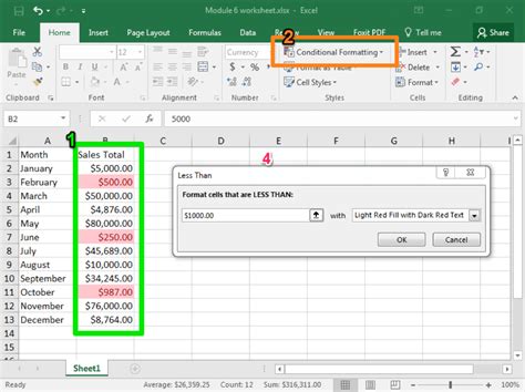 Excel add-in formatting options