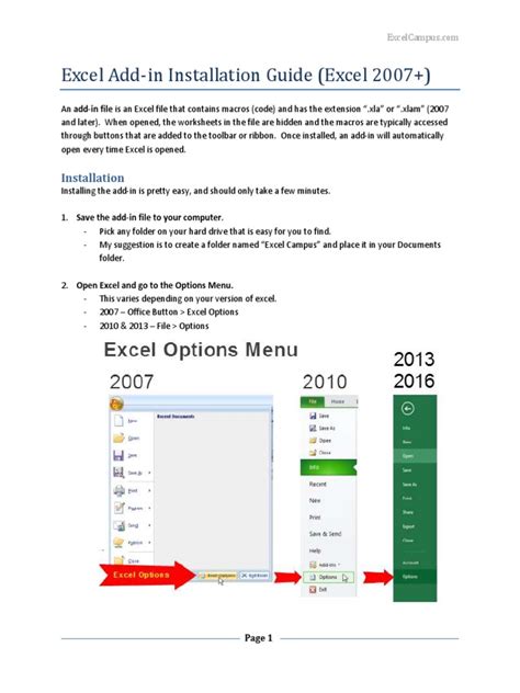 Excel Add-In Security