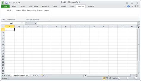 Excel Add-ins Bill of Materials Example