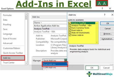 Excel add-ins for MPP