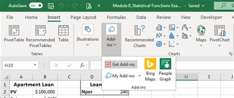 Excel Add-ins Tab