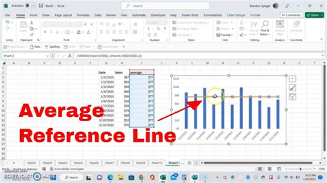 Excel Add Reference Line