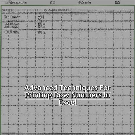 Excel Advanced Print Techniques