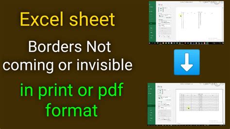 Excel All Borders Not Working Issue