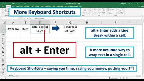 Using the Alt+Enter Method in Excel