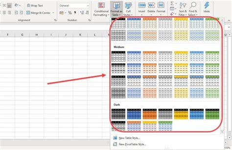 Alternate row shading in Excel