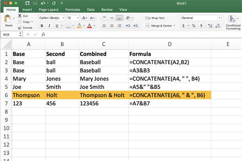 Using the ampersand operator to concatenate dates in Excel