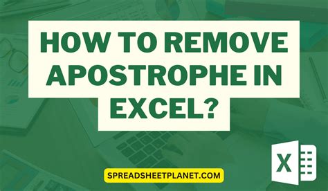 Excel Apostrophe Error