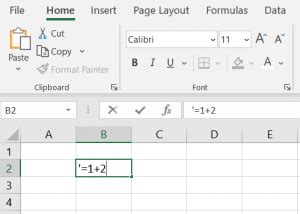 Excel Apostrophe Error Fix