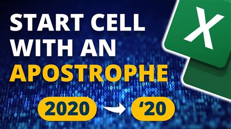 Excel Apostrophe Tricks