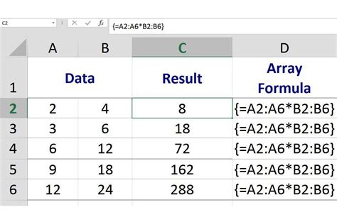 Excel Array Formula Example