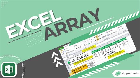 Excel array formula best practices