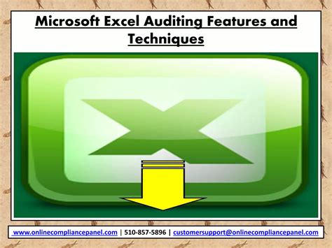 Excel Audit Features