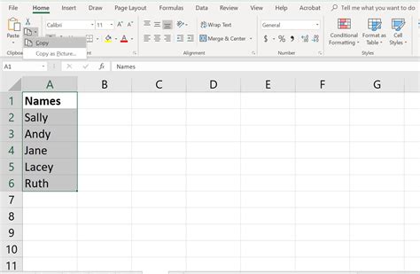 Auto Copy Data using Shortcuts in Excel