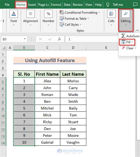 Excel AutoComplete example 4