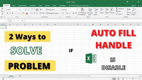 Excel Autofill disabled