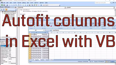 Excel autofit column width example