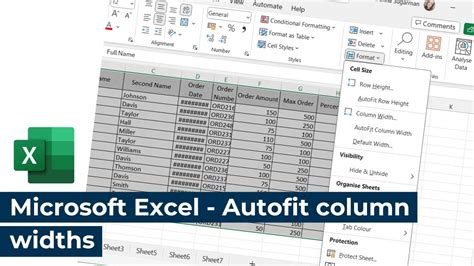 Excel autofit column width benefits