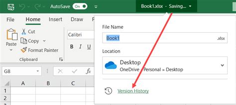 Excel Autosave Options