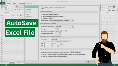 Excel Autosave Reset