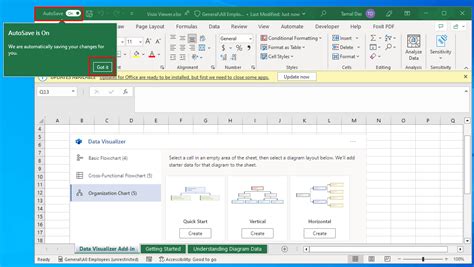 Excel Autosave Troubleshooting on Windows