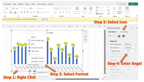 Axis Labels on the Right in Excel