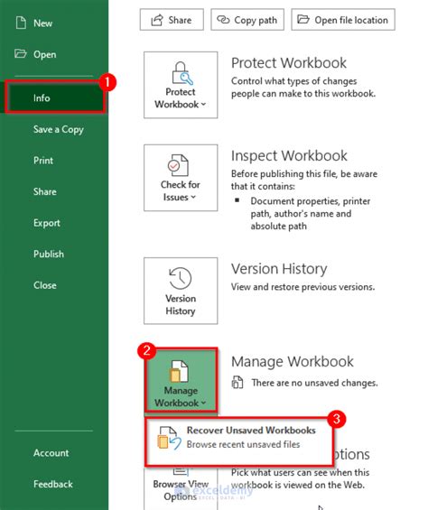 Excel Backup Files