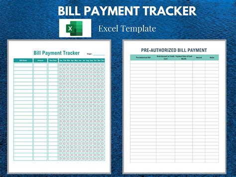 Excel Bill Payment Template