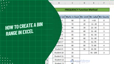 Excel Bin Creation Ranges