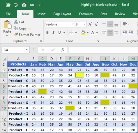 Filling Blank Cells in Excel Tricks