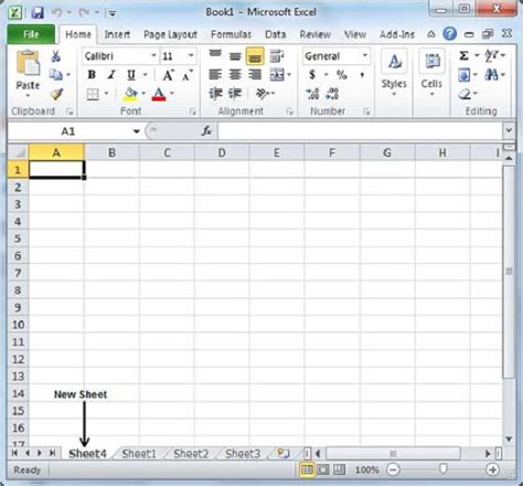 Create blank Excel sheet