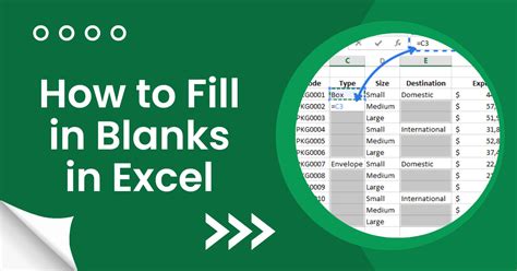 Excel Blanks Filled with Value Above