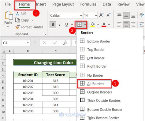 Excel Borders Not Displaying