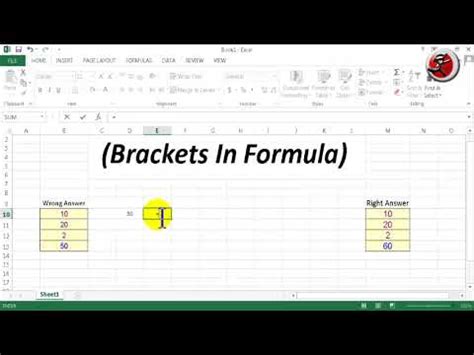 Excel Brackets Best Practices