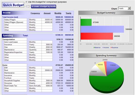 Excel budgeting software