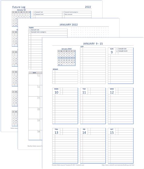 Excel Bullet Journal Daily Log