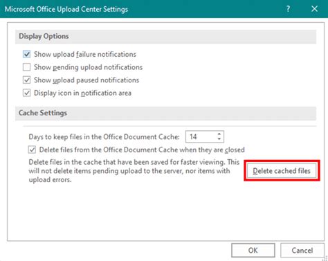 Prevent Excel Cache 5