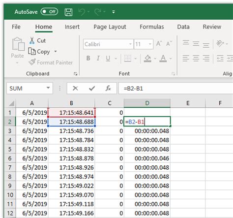 Excel Calculate Sum Milliseconds