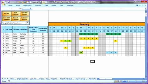 Using the Excel Calendar Template for Reminders