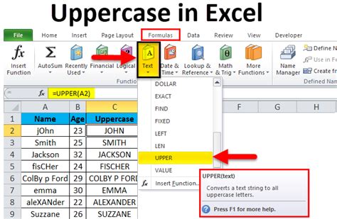 Excel Capitalization Style Guidelines